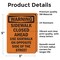 Signmission Sidewalk Closed Ahead Use Sidewalk OSHA Warning Sign, Vinyl Decal, 3.5in W x 5in L, 2PK OS-2PACK-WS-D-35-V-13528 - alternate 2